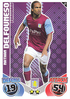 Nathan Delfouneso Aston Villa 2010/11 Topps Match Attax #33